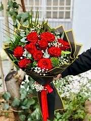 Kırmızı gül demeti