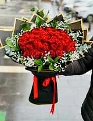 41 li canlı gül demeti kız isteme çiçeği